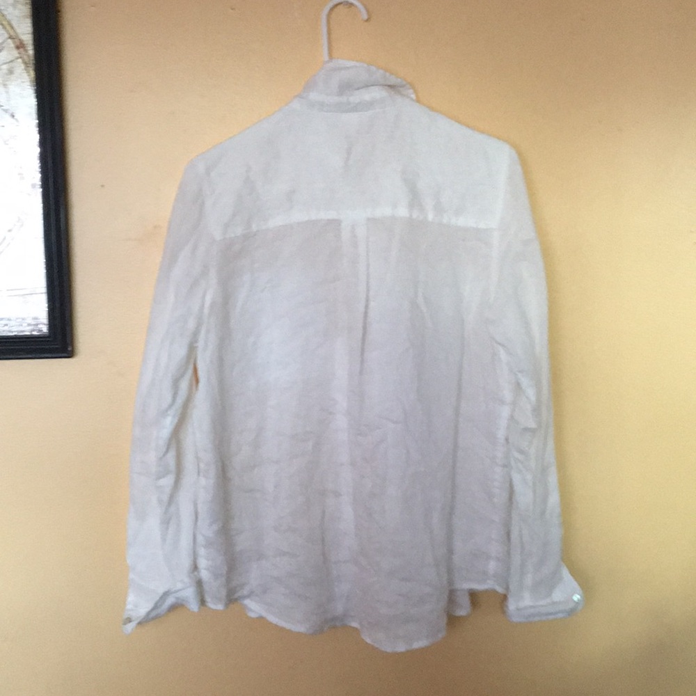 Linen Button-Up Top - Picture 2 of 4